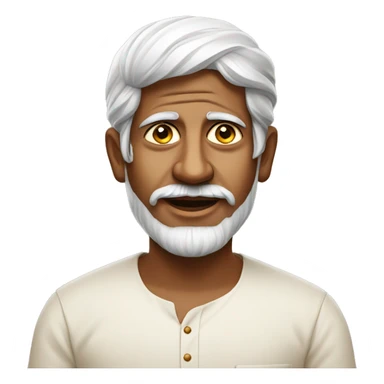 common man in south indian tradition sticker