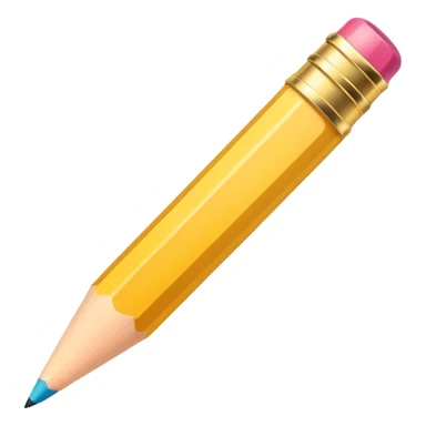 A number one award color pencil  sticker