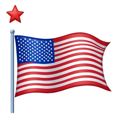 USA flag sticker