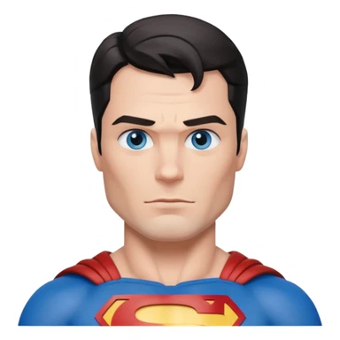 Superman with blue eyes sticker