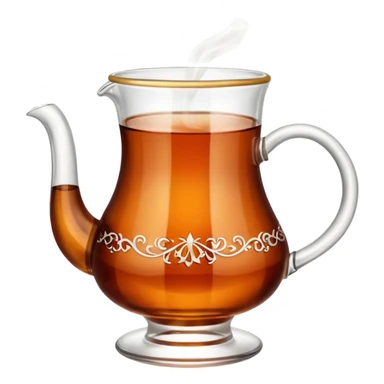 Turkish tea with a turkish glass sticker