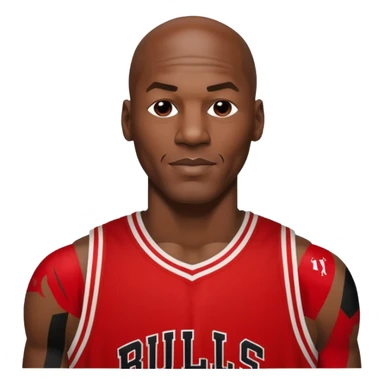 Michael Jordan wearing his Chicago bulls jersey number 23 sticker