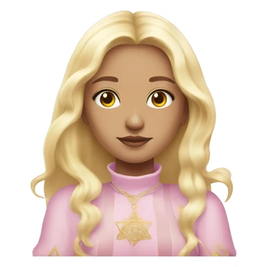 light pink tarot cards magic blonde girl sticker