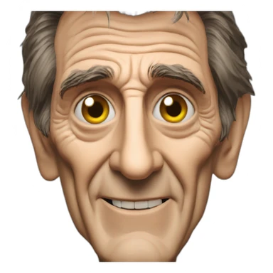 smiling harry dean stanton sticker