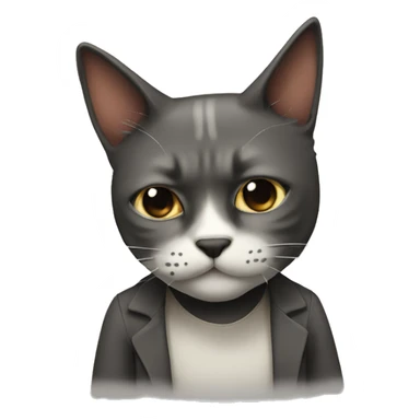 Gato fumando sticker