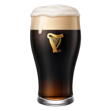 pint of guinness with flat top sticker
