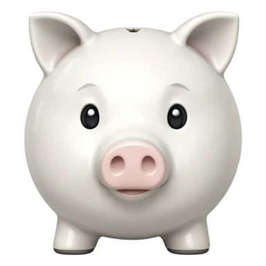 white piggy bank sticker