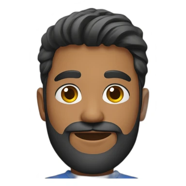 sri lankan handsome young guy with a beard sticker