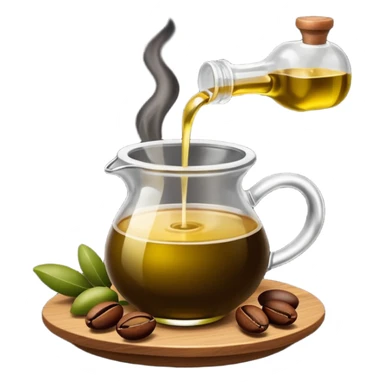 coffee blend infused olive oil sticker
