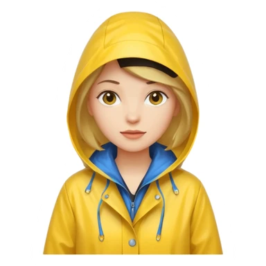 yellow raincoat for women sticker
