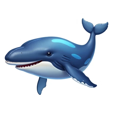 Cinematic Comical Humpback Whale Portrait Emoji, Head tilted dramatically with an exaggeratedly shocked expression, featuring a massive yet graceful body with wide, comically expressive eyes full of playful disbelief and animated pectoral fins, Simplified yet hilariously expressive features, highly detailed, glowing with a slightly sassy oceanic glow, high shine, dramatic yet playful, stylized with an air of cheeky marine mischief, soft glowing outline, capturing the essence of a meme-worthy humpback whale that looks ready to make waves with its hilariously dramatic antics! sticker