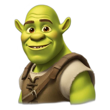 Shrek avec des oreilles sticker
