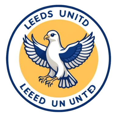 Leeds united logo sticker