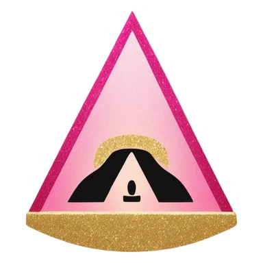 Pink ombre French Revolution guillotine with glitter  sticker