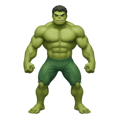 Hulk full body flexing his arm sticker