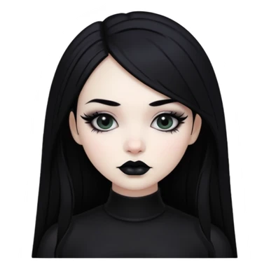 gothic girl sticker