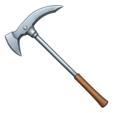 a double-ended pickaxe with identical sharp tips for mining ore sticker