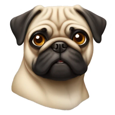 Pug dog  sticker