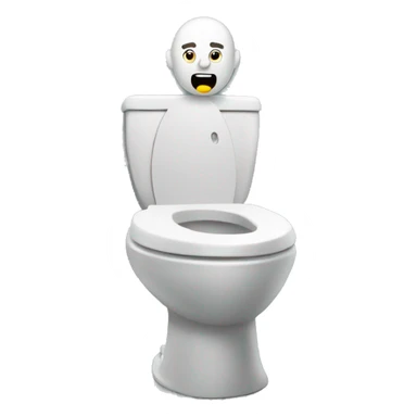 A man in the toilet sticker