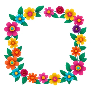 festive and vibrant garland of traditional mexican  sticker