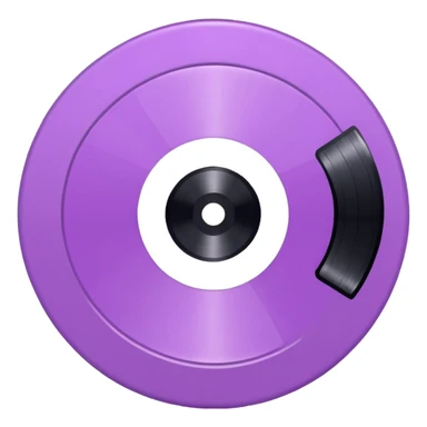 Mauve record  sticker
