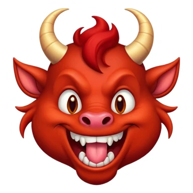 Winking devil blowing kiss sticker