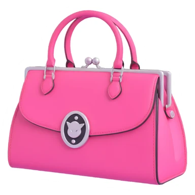 Pink goth purse sticker