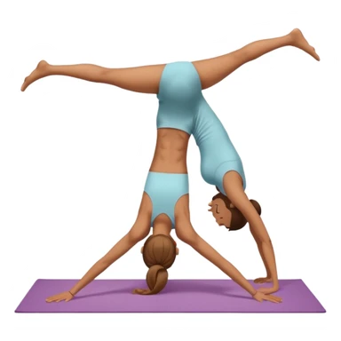 downward dog yoga pose sticker