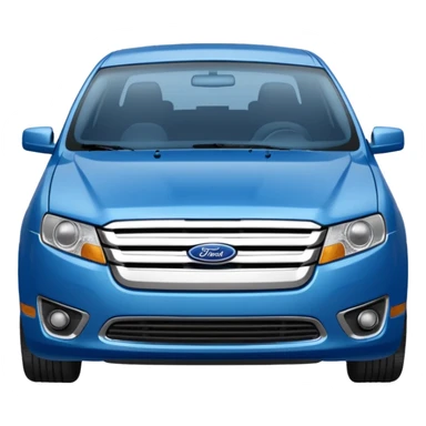 a blue 2010 Ford fusion sticker