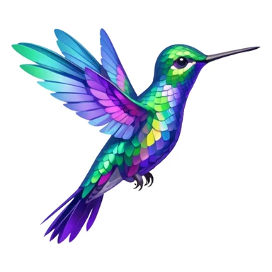 Humming bird sticker