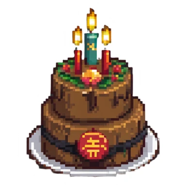 dangao Chinese birthday cake sticker