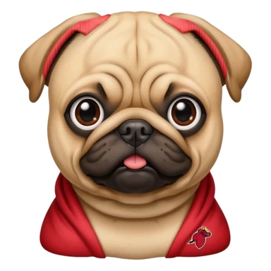 miami heat logo pug dog sticker