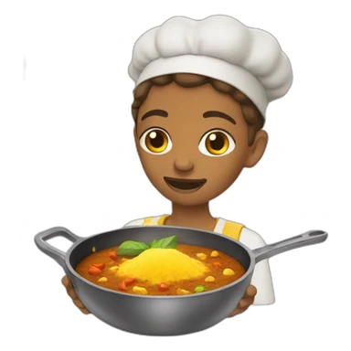 steppe curry cooking curry sticker