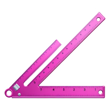 mac os icon, ruler, measures, vivid pink sticker