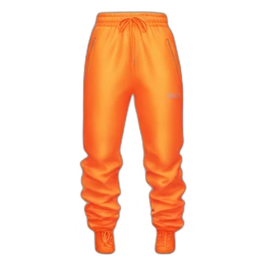 Neon orange yeezy pants sticker