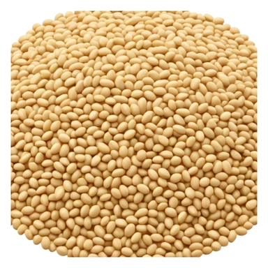 sesame seeds sprinkled on top of food sticker