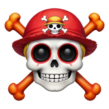 One piece Luffy jolly roget sticker