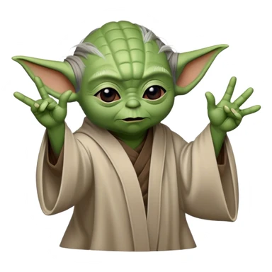 yoda flipping someone off sticker
