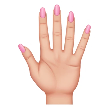 pink middle finger 5 fingers  sticker