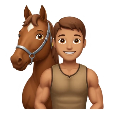 maternity male with horse sticker