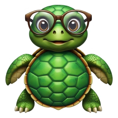 Tortuga con lentes  sticker