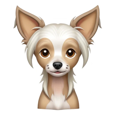 Chinese crested dog sticker