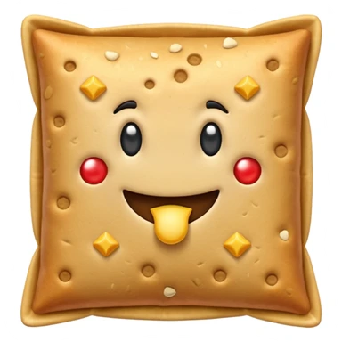 un tas de crackers carré aux graines sticker