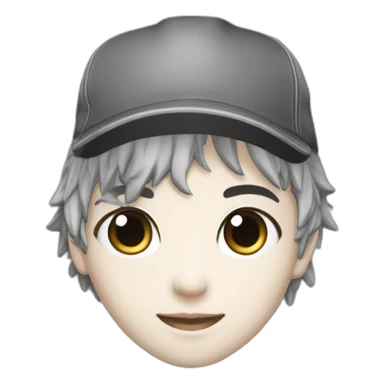 jeune garcon manga avec une casquette japonaise et qui vole sticker