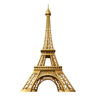 eiffel tower golden sticker