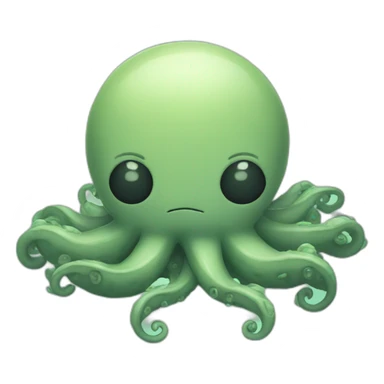 cute kraken sleeping sticker