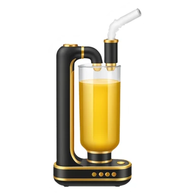 vape device filled with golden yellow colored juice sticker