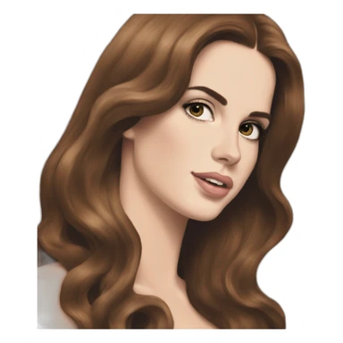 Lana del rey in her DYKTATUOB era sticker