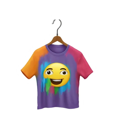 Colorful t-shirt hang on a hanger rail 






 sticker