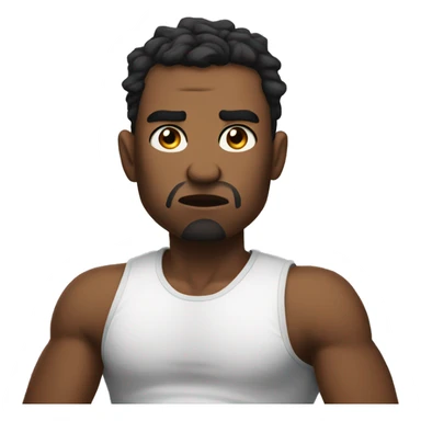 annoyed with lips pouting and fist uphi sticker